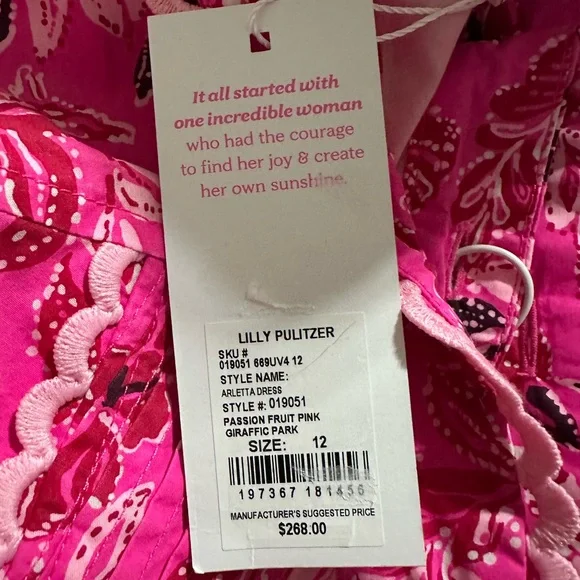 NWT Lilly Pulitzer Arletta Floral Dress - Picture 8 of 12